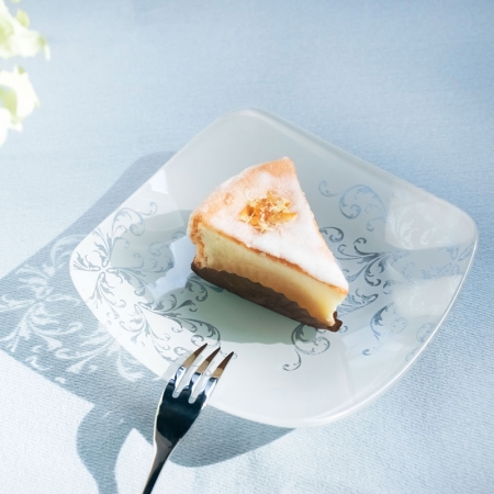 Round Glass Serving Platter - RIBBON Series